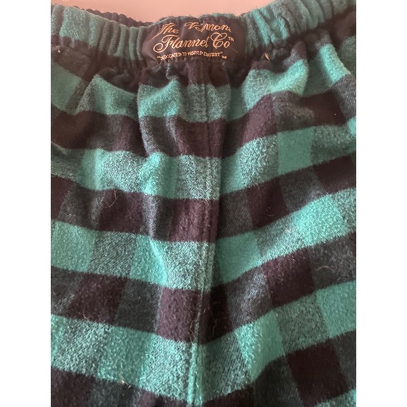 Vermont Flannel Co Mens Green Black Buffalo Plaid cozy Pajama Pants Medium - Picture 7 of 7